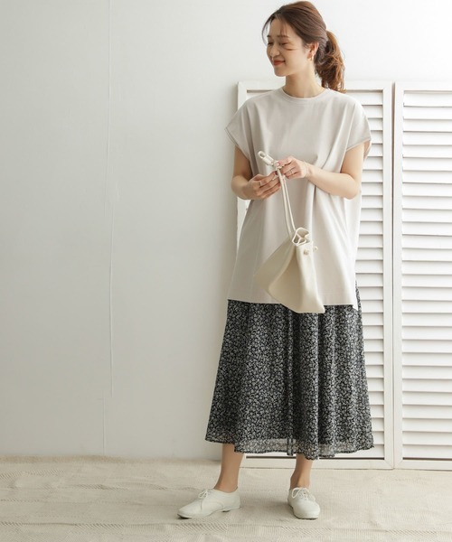 URBAN RESEARCH DOORS（アーバンリサーチドアーズ）の「フラワーギャザースカート（スカート・レディース・ブルー系その他/ブラック・ONE）」の12枚目の写真