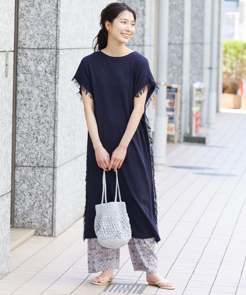 SALON adam et rope'(サロン アダム エ ロペ)の「SMART ICE 2WAYロングカーディガン(カーディガン/ボレロ・レディース・パープル/ネイビー/ブルー系その他4・FREE)」の16枚目の写真