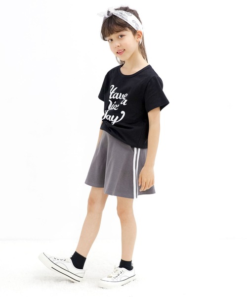 Bee des Bee(ビーデスビー)の「インナーパンツ付きラインスカート(スカート・キッズ・ブラック/グレー/ネイビー/ラベンダー/チャコールグレー/ホワイト/ライトブルー/ピンク/ミント/ベージュ/パープル/カーキ/ブルー系その他・110cm/130cm/150cm/120cm/140cm/100cm)」の21枚目の写真