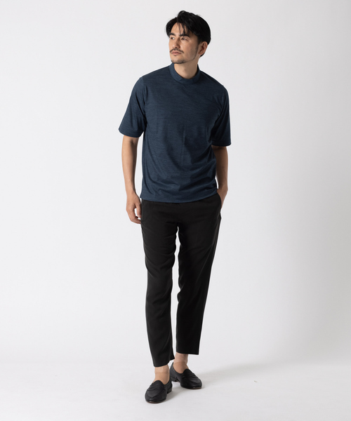 DESIGNWORKS（デザインワークス）の「【セットアップ対応】シルクツイル ストレッチ パンツ（スラックス・メンズ・ブラック・44/46/48/50）」の4枚目の写真