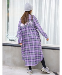 MILKFED. | BACK LOGO PLAID DRESS(ワンピース)