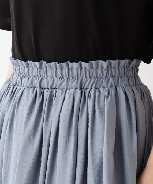 SHOO・LA・RUE（シューラルー）の「◆オーガンジーフレアスカート（スカート・レディース・ブラック/ピンク系/ダークブラウン/ブルー/ベージュ/カーキ・00）」の10枚目の写真