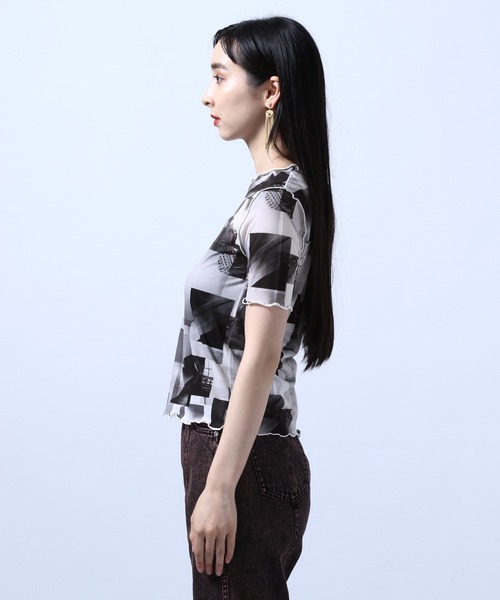 HARE（ハレ）の「フォトコラージュＴ(HARE)（Tシャツ/カットソー・レディース・ブラック/ベージュ・FREE）」の8枚目の写真