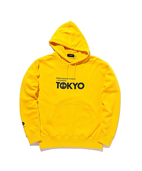 24karats（トゥウェンティーフォーカラッツ）の「HEBRU TOKYO Hoodie（パーカー・メンズ・ブラック/イエロー・S/M）」の4枚目の写真