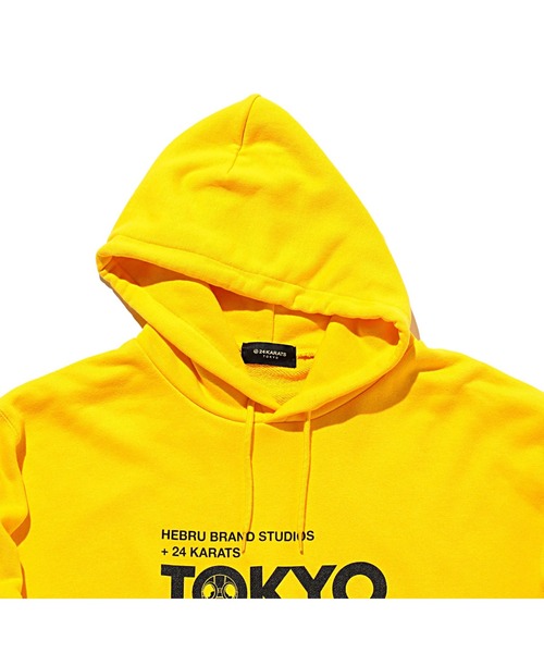 24karats（トゥウェンティーフォーカラッツ）の「HEBRU TOKYO Hoodie（パーカー・メンズ・ブラック/イエロー・S/M）」の11枚目の写真