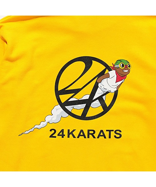 24karats（トゥウェンティーフォーカラッツ）の「HEBRU TOKYO Hoodie（パーカー・メンズ・ブラック/イエロー・S/M）」の8枚目の写真