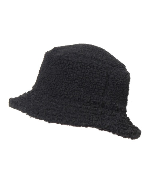 14+(イチヨンプラス)の「ボアバケットハット(ハット・レディース・ブラック/ブラウン/オフホワイト・FREE)」の5枚目の写真