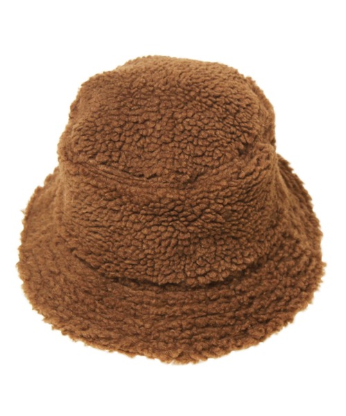 14+(イチヨンプラス)の「ボアバケットハット(ハット・レディース・ブラック/ブラウン/オフホワイト・FREE)」の9枚目の写真