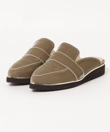 manu | 【軽量】ポインテッドトゥローファーミュール(サンダル)