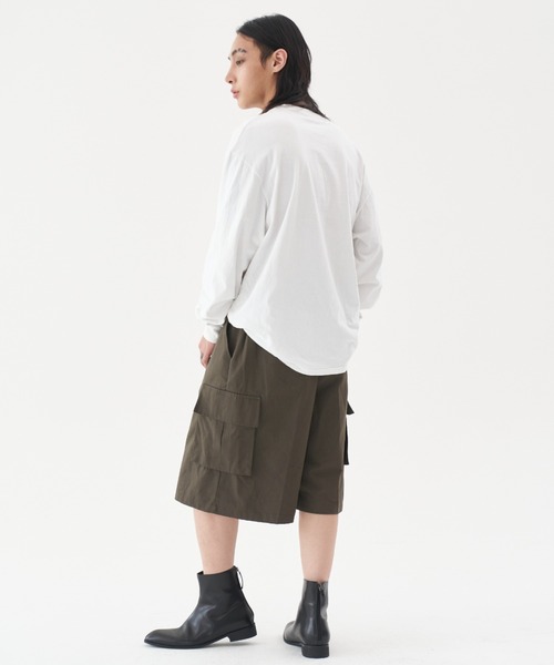 FEKETE（フェケテ）の「FEKETE HALF CORGO WORK PANTS（カーゴパンツ・メンズ・ブラック/カーキ・FREE）」の5枚目の写真
