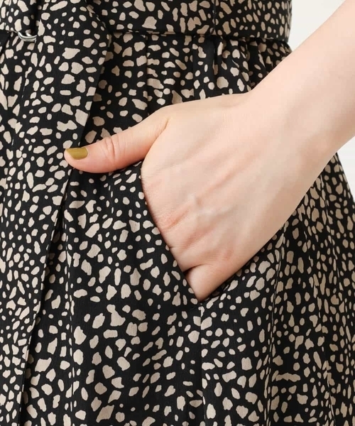 MK MICHEL KLEIN（エムケーミッシェルクラン）の「レオパード柄ラップ風スカート/洗える（スカート・レディース・ブラウン/グレー/ブラック・38）」の20枚目の写真