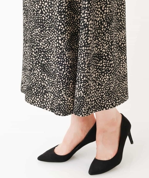 MK MICHEL KLEIN（エムケーミッシェルクラン）の「レオパード柄ラップ風スカート/洗える（スカート・レディース・ブラウン/グレー/ブラック・38）」の17枚目の写真