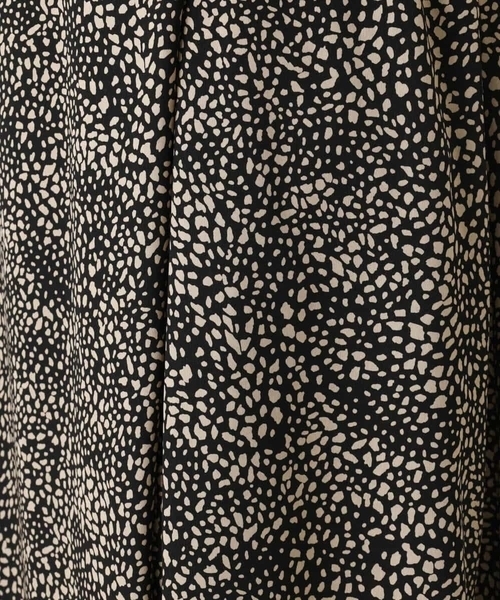 MK MICHEL KLEIN（エムケーミッシェルクラン）の「レオパード柄ラップ風スカート/洗える（スカート・レディース・ブラウン/グレー/ブラック・38）」の9枚目の写真