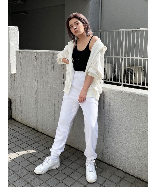 ENVYM（アンビー）の「リブショートヘンリーキャミ（キャミソール・レディース・ブラック/グレー・FREE）」の9枚目の写真