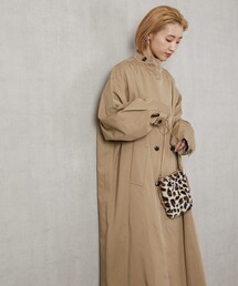 FREAK'S STORE | ▽【WEB限定】スタンドカラーフレアロングコート(トレンチコート)