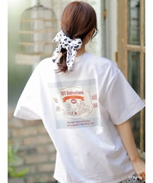 Disney | 101匹わんちゃん/ｽｶｰﾌ付きﾋﾞｯｸﾞTｼｬﾂ(Tシャツ/カットソー)