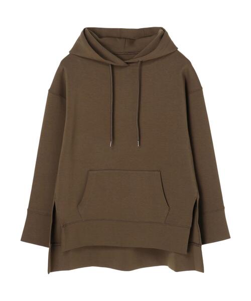 YECCA VECCA（イェッカヴェッカ）の「P.サイドスリットフーディー＊（パーカー・レディース・ライトグレー/ライトブルー/カーキ/キャメル・FREE）」の5枚目の写真