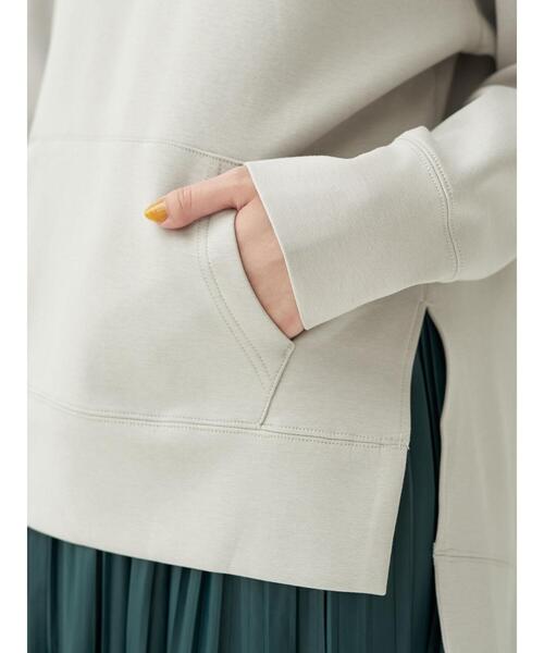 YECCA VECCA（イェッカヴェッカ）の「P.サイドスリットフーディー＊（パーカー・レディース・ライトグレー/ライトブルー/カーキ/キャメル・FREE）」の20枚目の写真