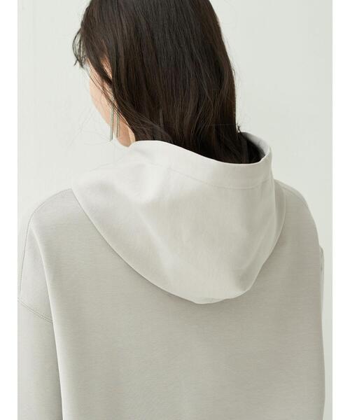 YECCA VECCA（イェッカヴェッカ）の「P.サイドスリットフーディー＊（パーカー・レディース・ライトグレー/ライトブルー/カーキ/キャメル・FREE）」の15枚目の写真