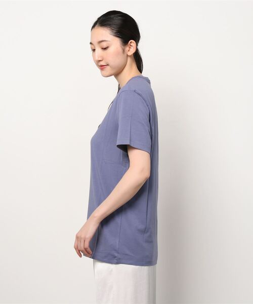 Calvin Klein Underwear（カルバンクラインアンダーウェア）の「ストラクチャー ラウンジ ショートスリーブ クルーネック Tシャツ（ルームウェア/パジャマ・レディース・ブラック/ブルー・S/M/XS）」の3枚目の写真