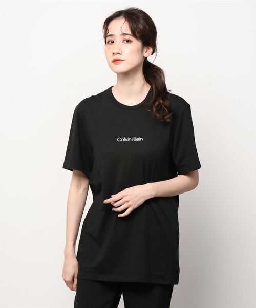 Calvin Klein Underwear（カルバンクラインアンダーウェア）の「ストラクチャー ラウンジ ショートスリーブ クルーネック Tシャツ（ルームウェア/パジャマ・レディース・ブラック/ブルー・S/M/XS）」の10枚目の写真