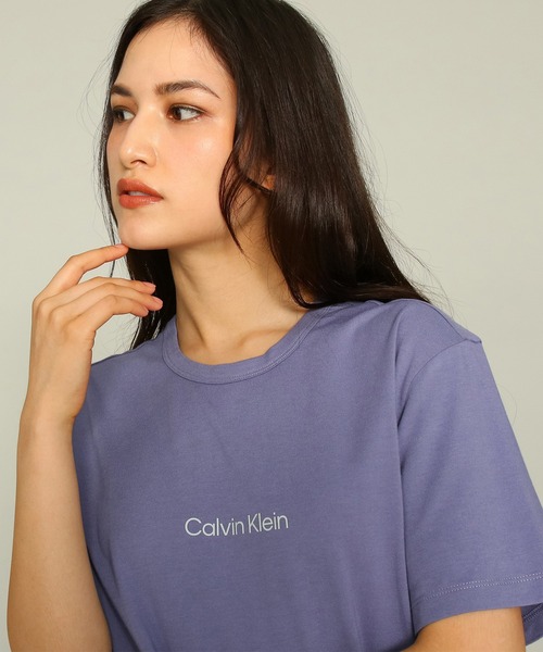 Calvin Klein Underwear（カルバンクラインアンダーウェア）の「ストラクチャー ラウンジ ショートスリーブ クルーネック Tシャツ（ルームウェア/パジャマ・レディース・ブラック/ブルー・S/M/XS）」の7枚目の写真