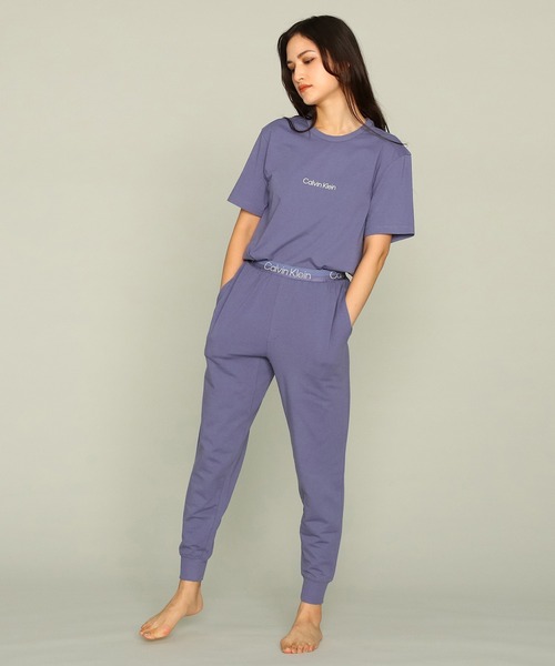 Calvin Klein Underwear（カルバンクラインアンダーウェア）の「ストラクチャー ラウンジ ショートスリーブ クルーネック Tシャツ（ルームウェア/パジャマ・レディース・ブラック/ブルー・S/M/XS）」の8枚目の写真