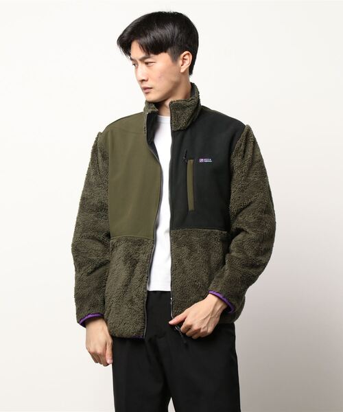 STYLEBLOCK（スタイルブロック）の「防風ボア切替ZIPスタンドブルゾン（ブルゾン・メンズ・カーキ/オートミール/ブラック・L/M）」の3枚目の写真