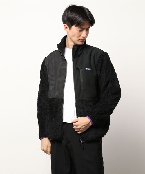 STYLEBLOCK（スタイルブロック）の「防風ボア切替ZIPスタンドブルゾン（ブルゾン・メンズ・カーキ/オートミール/ブラック・L/M）」の2枚目の写真