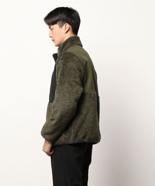 STYLEBLOCK（スタイルブロック）の「防風ボア切替ZIPスタンドブルゾン（ブルゾン・メンズ・カーキ/オートミール/ブラック・L/M）」の6枚目の写真