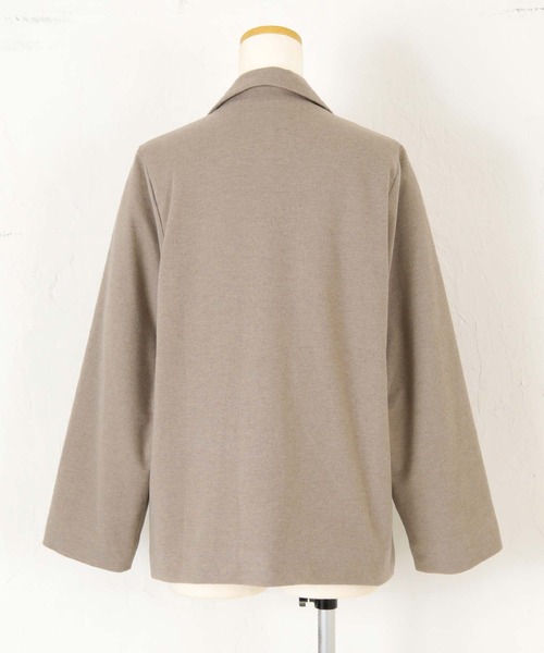 titivate（ティティベイト）の「ﾀﾞﾌﾞﾙﾃｰﾗｰﾄﾞｼﾞｬｹｯﾄ（テーラードジャケット・レディース・グレー/ベージュ系その他/ブラウン/ブラック・M）」の10枚目の写真