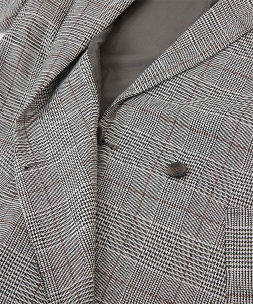 titivate（ティティベイト）の「ﾀﾞﾌﾞﾙﾃｰﾗｰﾄﾞｼﾞｬｹｯﾄ（テーラードジャケット・レディース・グレー/ベージュ系その他/ブラウン/ブラック・M）」の18枚目の写真