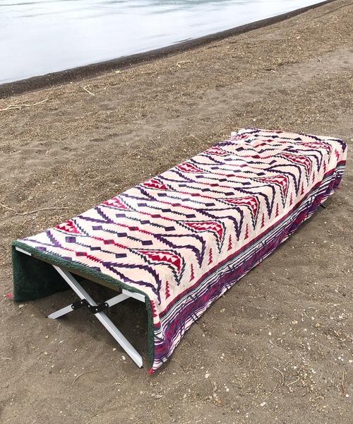 チャイハネ(チャイハネ)の「【チャイハネ】ノマディックボアブランケットXLサイズ(ブランケット・レディース・ベージュ/ターコイズブルー/レッド/グリーン・FREE)」の2枚目の写真