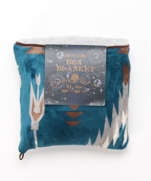 チャイハネ(チャイハネ)の「【チャイハネ】ノマディックボアブランケットXLサイズ(ブランケット・レディース・ベージュ/ターコイズブルー/レッド/グリーン・FREE)」の10枚目の写真