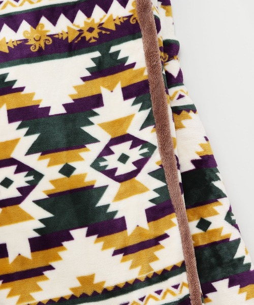 チャイハネ(チャイハネ)の「【チャイハネ】ノマディックボアブランケットXLサイズ(ブランケット・レディース・ベージュ/ターコイズブルー/レッド/グリーン・FREE)」の15枚目の写真