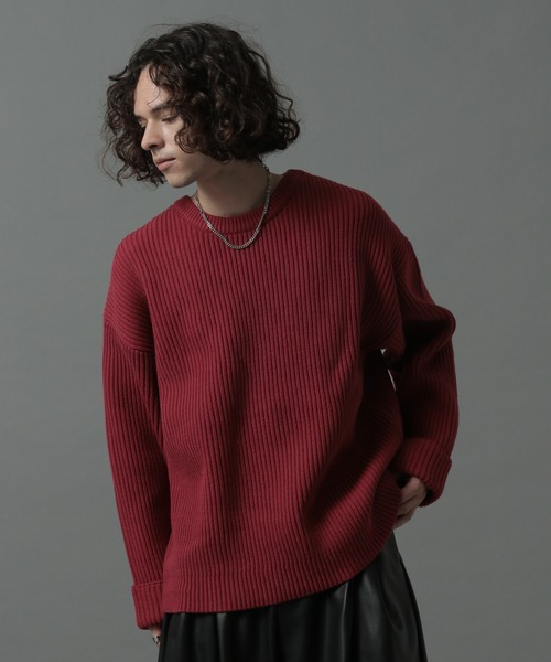 HAREニットセーター HARE ニット セーター シャツドッキングVネックニット(HARE