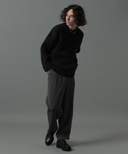 HARE(ハレ)の「BIGアゼアミニットプルオーバー(HARE)(ニット/セーター・メンズ・ブラック/ブラウン/グレー/レッド・SMALL/MEDIUM)」の15枚目の写真