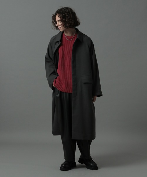 HARE(ハレ)の「BIGアゼアミニットプルオーバー(HARE)(ニット/セーター・メンズ・ブラック/ブラウン/グレー/レッド・SMALL/MEDIUM)」の17枚目の写真