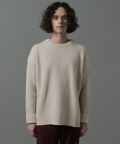 HARE(ハレ)の「BIGアゼアミニットプルオーバー(HARE)(ニット/セーター・メンズ・ブラック/ブラウン/グレー/レッド・SMALL/MEDIUM)」の9枚目の写真
