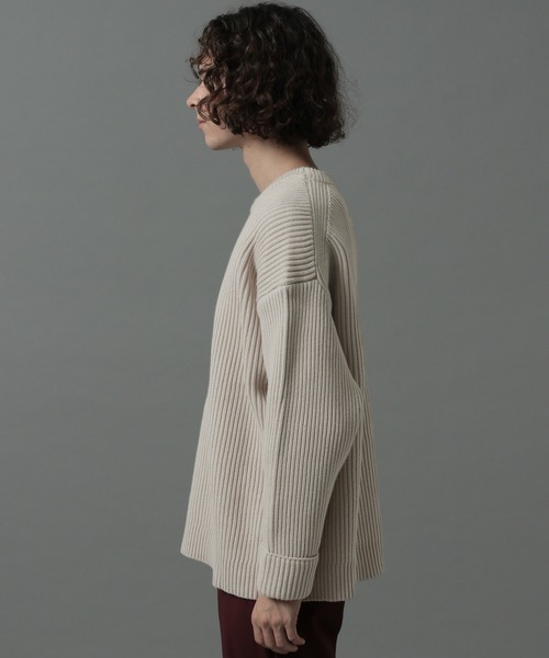 HARE(ハレ)の「BIGアゼアミニットプルオーバー(HARE)(ニット/セーター・メンズ・ブラック/ブラウン/グレー/レッド・SMALL/MEDIUM)」の5枚目の写真