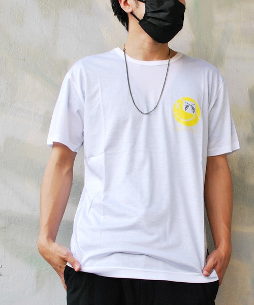 roarguns（ロアーガンズ）の「LYOCELL COTTON SMILE S/S T-SHIRTS（Tシャツ/カットソー・メンズ・ブラック/ホワイト・2/3/1/4）」の6枚目の写真