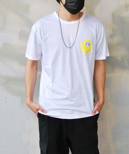 roarguns（ロアーガンズ）の「LYOCELL COTTON SMILE S/S T-SHIRTS（Tシャツ/カットソー・メンズ・ブラック/ホワイト・2/3/1/4）」の7枚目の写真