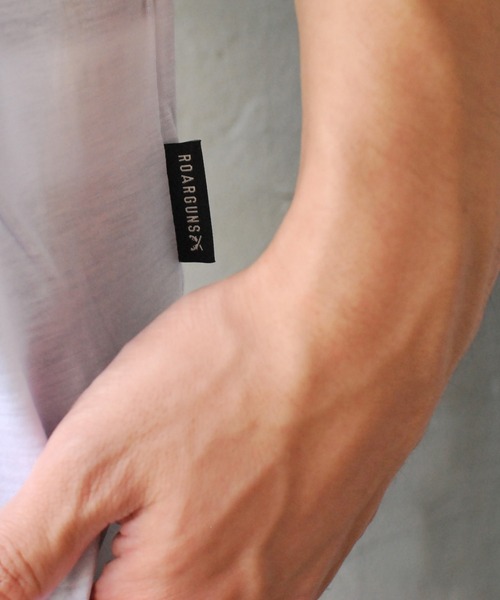 roarguns（ロアーガンズ）の「LYOCELL COTTON SMILE S/S T-SHIRTS（Tシャツ/カットソー・メンズ・ブラック/ホワイト・2/3/1/4）」の10枚目の写真