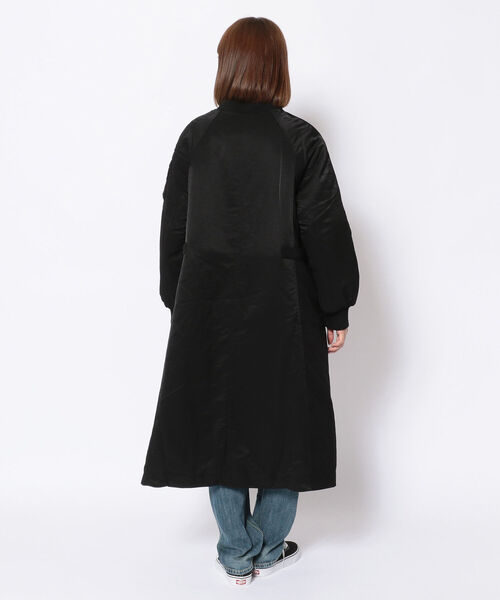AVIREX（アヴィレックス）の「【Women's】MA-1ロングコンビネーションコート/ MA-1 LONG COMBINATION COAT（ダウンジャケット/コート・レディース・ブラック/レンガ/オリーブ・SMALL/MEDIUM）」の8枚目の写真
