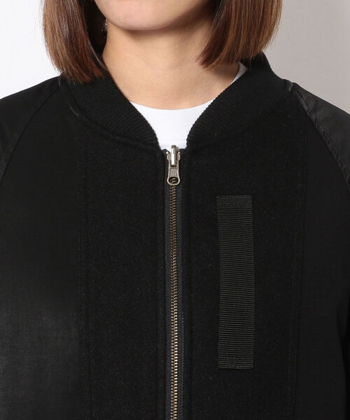 AVIREX（アヴィレックス）の「【Women's】MA-1ロングコンビネーションコート/ MA-1 LONG COMBINATION COAT（ダウンジャケット/コート・レディース・ブラック/レンガ/オリーブ・SMALL/MEDIUM）」の9枚目の写真