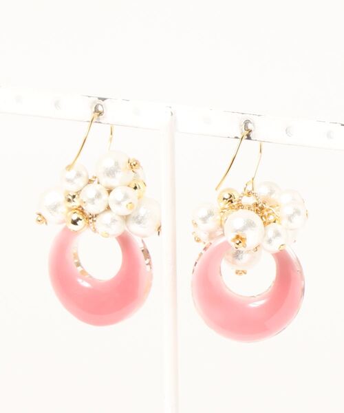 tone（トーン）の「【Ateliermimi】[ピアス]Flowers and cotton pearls(MA)（ピアス（両耳用）・レディース・ピンク・FREE）」の7枚目の写真