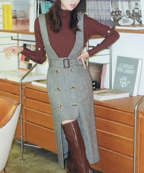 REDYAZEL（レディアゼル）の「ダブルボタンアシメジャンスカ