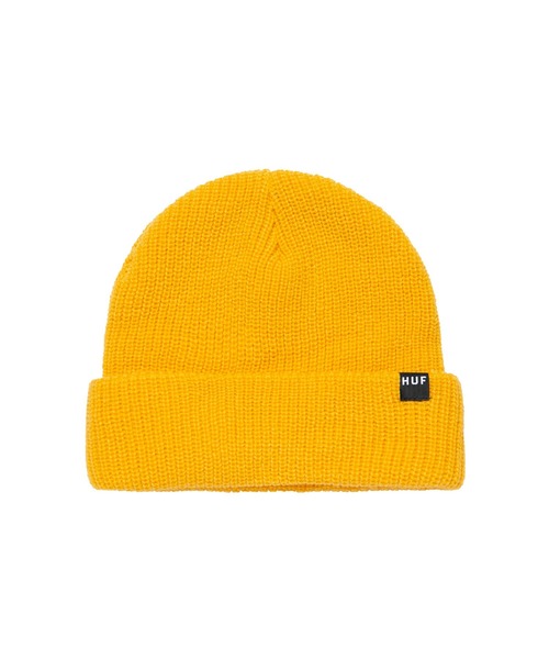 HUF(ハフ)の「ESSENTIALS USUAL BEANIE / HUF ビーニー ニット帽(ニットキャップ/ビーニー・メンズ・ゴールド/ダークグリーン/ヘザーグレー/パープル系その他/オレンジ/ブラック/ライトブルー・O/S)」の7枚目の写真
