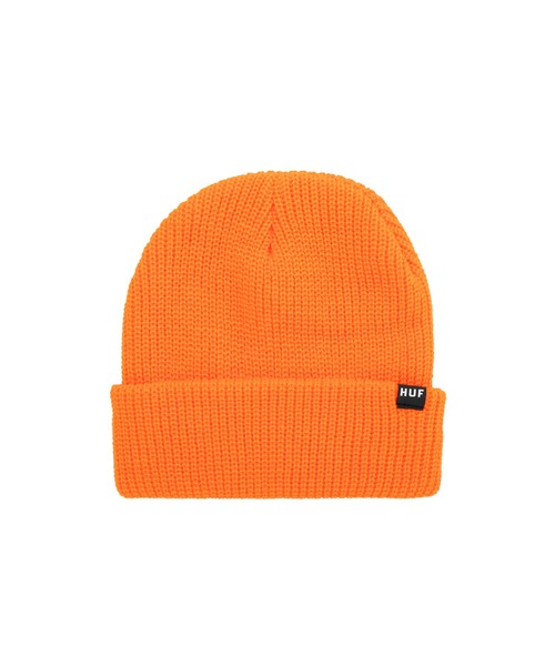 HUF(ハフ)の「ESSENTIALS USUAL BEANIE / HUF ビーニー ニット帽(ニットキャップ/ビーニー・メンズ・ゴールド/ダークグリーン/ヘザーグレー/パープル系その他/オレンジ/ブラック/ライトブルー・O/S)」の6枚目の写真