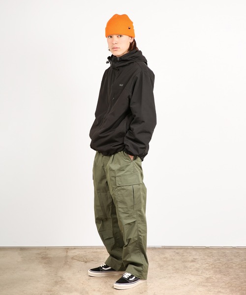 HUF(ハフ)の「ESSENTIALS USUAL BEANIE / HUF ビーニー ニット帽(ニットキャップ/ビーニー・メンズ・ゴールド/ダークグリーン/ヘザーグレー/パープル系その他/オレンジ/ブラック/ライトブルー・O/S)」の10枚目の写真